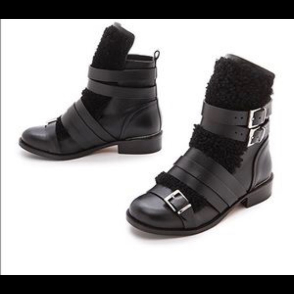 Iro Hoonah black combat boots